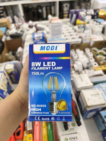MODI 8W LED Filament Lampa - Model: MD-B0808 - Güc: 8W (Non-Dimmable) lalafo.az -da MODI 8W LED Filament Lampa - Model: MD-B0808 - Güc: 8W (Non-Dimmable)