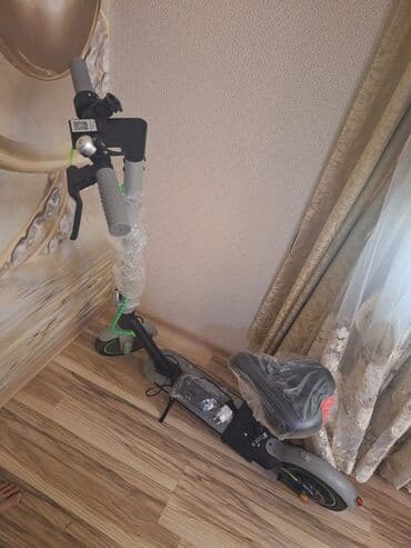 Elektrikli skuter – oturacaqlı, LED işıqlarla - Rəng: boz/yaşıl lalafo.az -da Elektrikli skuter – oturacaqlı, LED işıqlarla - Rəng: boz/yaşıl