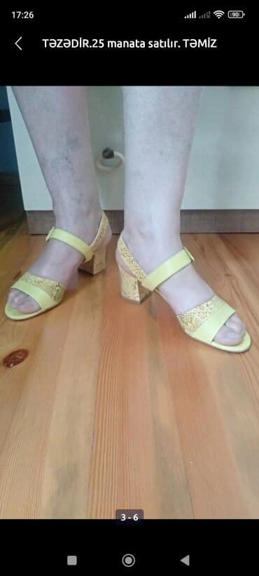 Ölçü: 37.5, rəng - Sarı, Yeni lalafo.az -da Ölçü: 37.5, rəng - Sarı, Yeni