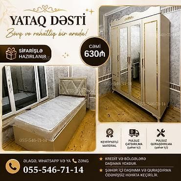 Yataq Dəsti – zövq və rahatlıq bir arada Tərkibi: - 3 qapılı paltar lalafo.az -da Yataq Dəsti – zövq və rahatlıq bir arada Tərkibi: - 3 qapılı paltar