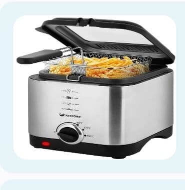 Kitfort elektrik fritözü - Paslanmayan poladdan gövdə, qara plastik lalafo.az -da Kitfort elektrik fritözü - Paslanmayan poladdan gövdə, qara plastik