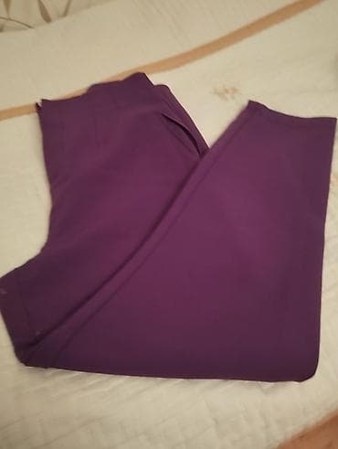 Bənövşəyi rəngdə qadın şalvar - Klassik düz kəsim - Yüksək/orta bel lalafo.az -da Bənövşəyi rəngdə qadın şalvar - Klassik düz kəsim - Yüksək/orta bel