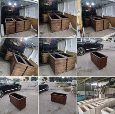 Açıq havaya uyğun dekorativ taxta gülbəçələr - Material: təbii lalafo.az -da Açıq havaya uyğun dekorativ taxta gülbəçələr - Material: təbii