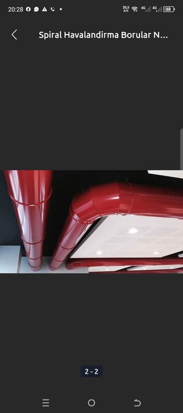 Məhsul: Spiral havalandırma boruları və fitinqlər Təsvir: - lalafo.az -da Məhsul: Spiral havalandırma boruları və fitinqlər Təsvir: -