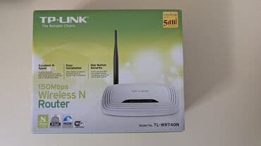 TP-Link TL-WR740N Wireless N Router - Sürət: 150 Mbps (802.11n) - lalafo.az -da TP-Link TL-WR740N Wireless N Router - Sürət: 150 Mbps (802.11n) -