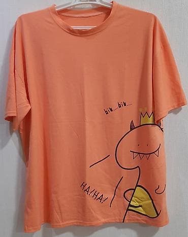 Narıncı rəngli qısaqoll T‑shirt - Model: uniseks, oversize kəsim - lalafo.az -da Narıncı rəngli qısaqoll T‑shirt - Model: uniseks, oversize kəsim -