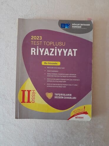 Riyaziyyat Testlər 11-ci sinif, DİM, 2-ci hissə, 2023 il lalafo.az -da Riyaziyyat Testlər 11-ci sinif, DİM, 2-ci hissə, 2023 il