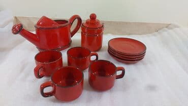 Çay dəsti, rəng - Qırmızı, Keramika lalafo.az -da Çay dəsti, rəng - Qırmızı, Keramika