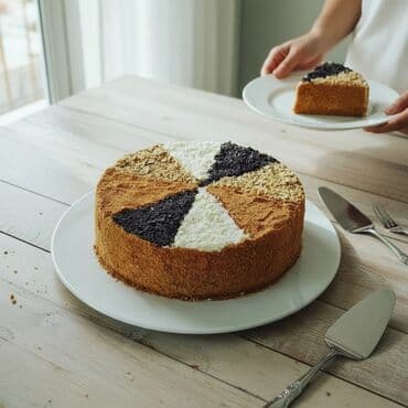 Ev tortu – “Asorti” bəzəkli medovik - Ballı, yumşaq korjlardan lalafo.az -da Ev tortu – “Asorti” bəzəkli medovik - Ballı, yumşaq korjlardan