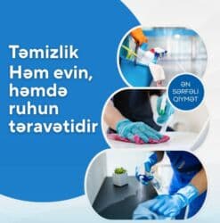 Təmizlik | Ofislər, Mənzillər, Evlər | Gündəlik təmizlik, Təmirdən sonra təmizlik, Pəncərələrin, fasadların yuyulması lalafo.az -da Təmizlik | Ofislər, Mənzillər, Evlər | Gündəlik təmizlik, Təmirdən sonra təmizlik, Pəncərələrin, fasadların yuyulması