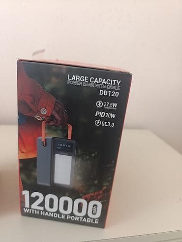 Hoco DB120 portativ enerji bloku - Tutum: 120000 mAh (qutuda at lalafo.az Hoco DB120 portativ enerji bloku - Tutum: 120000 mAh (qutuda
