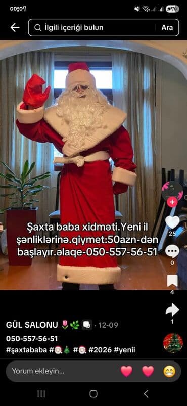 Şaxta Baba xidməti – Yeni il şənlikləri üçün - Peşəkar Şaxta Baba lalafo.az -da Şaxta Baba xidməti – Yeni il şənlikləri üçün - Peşəkar Şaxta Baba