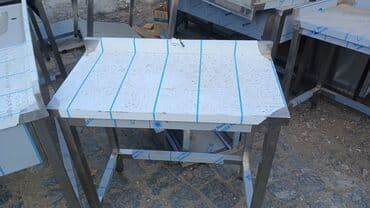 Paslanmayan poladdan istehsal edilmiş peşəkar iş masaları - Material lalafo.az -da Paslanmayan poladdan istehsal edilmiş peşəkar iş masaları - Material