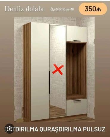 Açılan, 2 qapılı Düz dolab, Dəhliz dolabı lalafo.az -da Açılan, 2 qapılı Düz dolab, Dəhliz dolabı