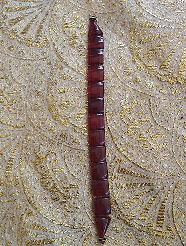 Qırmızı kəhrəbə rəngli təsbeh - Material: qatran əsaslı, yarımşəffaf lalafo.az -da Qırmızı kəhrəbə rəngli təsbeh - Material: qatran əsaslı, yarımşəffaf