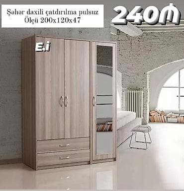 2 qapılı, Güzgülü, Qəhvəyi, Taxta, Açılan, Düz dolab lalafo.az -da 2 qapılı, Güzgülü, Qəhvəyi, Taxta, Açılan, Düz dolab