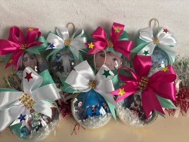 Şəxsi fotolu yeni il ağacı bəzəkləri - Şəffaf plastik şar formasında lalafo.az -da Şəxsi fotolu yeni il ağacı bəzəkləri - Şəffaf plastik şar formasında