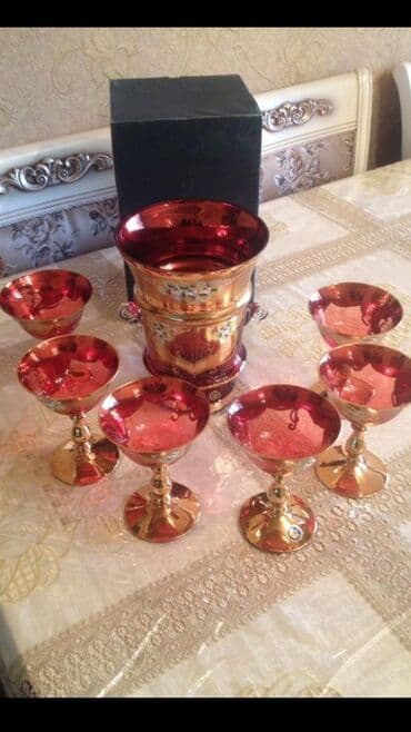 Qədəhlər, rəng - Qırmızı, Şüşə, 6 ədədli dəst, Çexiya lalafo.az -da Qədəhlər, rəng - Qırmızı, Şüşə, 6 ədədli dəst, Çexiya