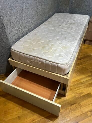 Təknəfərlik çarpayı, Bazasız, Matras ilə, Siyirməli lalafo.az -da Təknəfərlik çarpayı, Bazasız, Matras ilə, Siyirməli