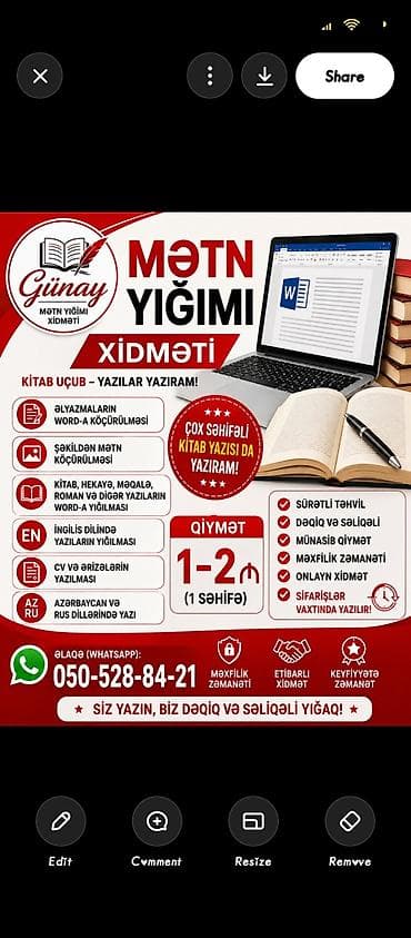 Mətn yığımı xidməti Günay – mətn yığımı və köçürmə: - Əlyazmaların lalafo.az -da Mətn yığımı xidməti Günay – mətn yığımı və köçürmə: - Əlyazmaların