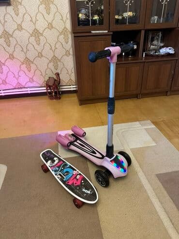 Uşaq üçün skuter və mini skeytbord dəsti - Skuter: 3 təkərli lalafo.az -da Uşaq üçün skuter və mini skeytbord dəsti - Skuter: 3 təkərli