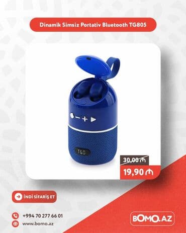 🔥 Dinamik Simsiz Portativ Bluetooth TG805 ✅ Brend: TG ✅ Qoşulma lalafo.az -da 🔥 Dinamik Simsiz Portativ Bluetooth TG805 ✅ Brend: TG ✅ Qoşulma