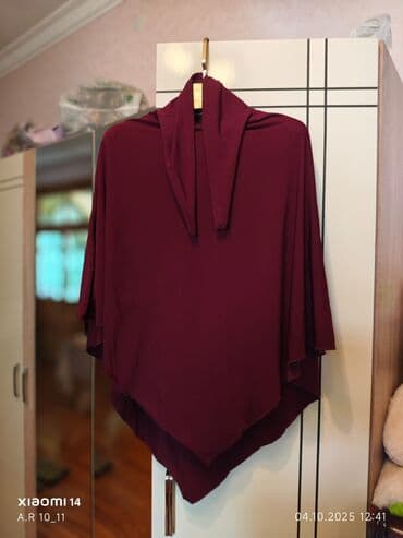 Qadın geyimləri dəsti - Şərfli ponço bluz – iki rəngdə: bordo və açıq lalafo.az -da Qadın geyimləri dəsti - Şərfli ponço bluz – iki rəngdə: bordo və açıq
