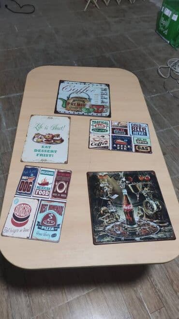 Kafe, restoran, mətbəx üçün dəmir materialdan posterlər. 5 ədədi lalafo.az -da Kafe, restoran, mətbəx üçün dəmir materialdan posterlər. 5 ədədi