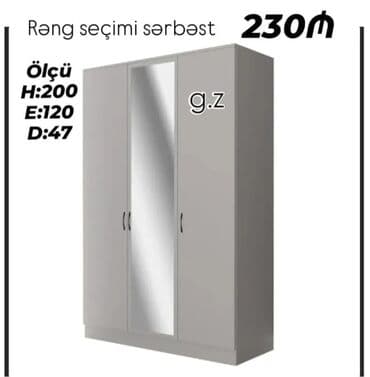 Yeni, Düz dolab, Qarderob, paltar dolabı lalafo.az -da Yeni, Düz dolab, Qarderob, paltar dolabı