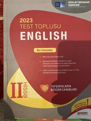 İngilis dili Testlər 11-ci sinif, DİM, 2-ci hissə, 2023 il lalafo.az -da İngilis dili Testlər 11-ci sinif, DİM, 2-ci hissə, 2023 il