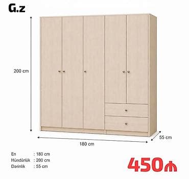 5 qapı, Siyirməli, Bej, Taxta, Açılan, Düz dolab lalafo.az -da 5 qapı, Siyirməli, Bej, Taxta, Açılan, Düz dolab