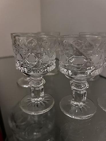 Rümkalar, rəng - Ağ, Xrustal, 6 ədədli dəst lalafo.az -da Rümkalar, rəng - Ağ, Xrustal, 6 ədədli dəst