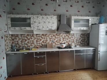Mətbəx mebeli dəsti – üst və alt dolablar, qaz plitəsi, aspirator və lalafo.az -da Mətbəx mebeli dəsti – üst və alt dolablar, qaz plitəsi, aspirator və