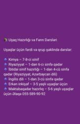 Repetitor, Kimya, Azərbaycan dili, İmtahanlara hazırlıq, Abituriyent hazırlığı lalafo.az -da Repetitor, Kimya, Azərbaycan dili, İmtahanlara hazırlıq, Abituriyent hazırlığı