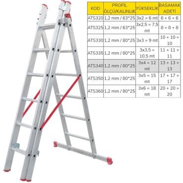 demir nerdivan: Sənayə tipli Alüminium nərdivanlar. Ölçüləri şəkillərdə var. İstehsal lalafo.az -da — 3 demir nerdivan: Sənayə tipli Alüminium nərdivanlar. Ölçüləri şəkillərdə var. İstehsal — 3