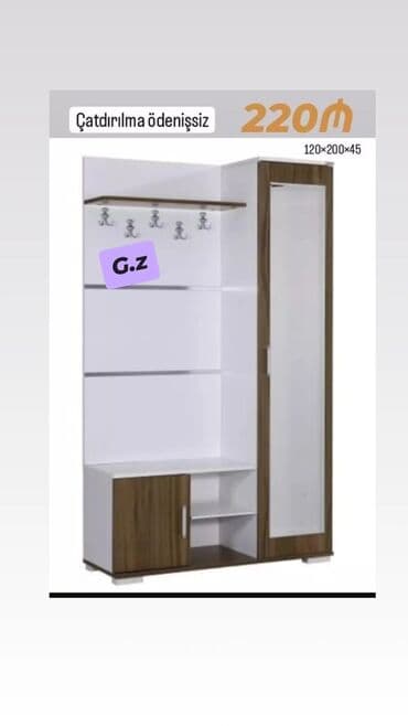 Açılan, 1 qapı Düz dolab, Dəhliz dolabı lalafo.az -da Açılan, 1 qapı Düz dolab, Dəhliz dolabı