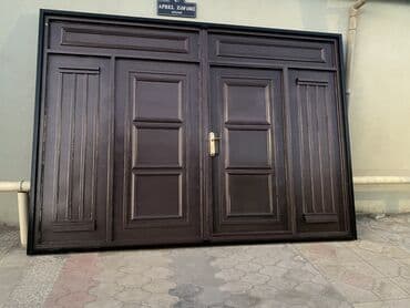 Dəmir Həyət darvazası, Yana açılan, Mexaniki, Qapı ilə, rəng - Qəhvəyi, Kredit yoxdur lalafo.az -da Dəmir Həyət darvazası, Yana açılan, Mexaniki, Qapı ilə, rəng - Qəhvəyi, Kredit yoxdur