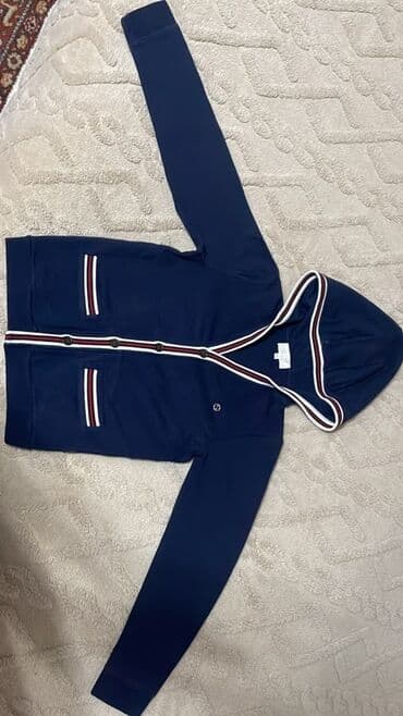 Uşaq üçün kapüşonlu kardigan/sviter - Rəng: tünd göy - Qapaq: düyməli lalafo.az -da Uşaq üçün kapüşonlu kardigan/sviter - Rəng: tünd göy - Qapaq: düyməli