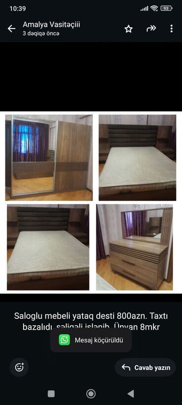 Saloglu mebeli yataq desti 800azn. Taxtı bazalıdı, səligəli işlənib lalafo.az -da Saloglu mebeli yataq desti 800azn. Taxtı bazalıdı, səligəli işlənib