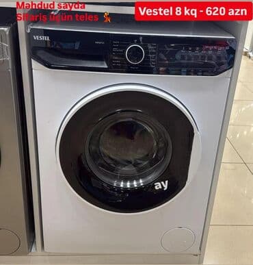 Paltaryuyan maşın Vestel, 8 kq, Avtomat, Qurutmasız lalafo.az -da Paltaryuyan maşın Vestel, 8 kq, Avtomat, Qurutmasız