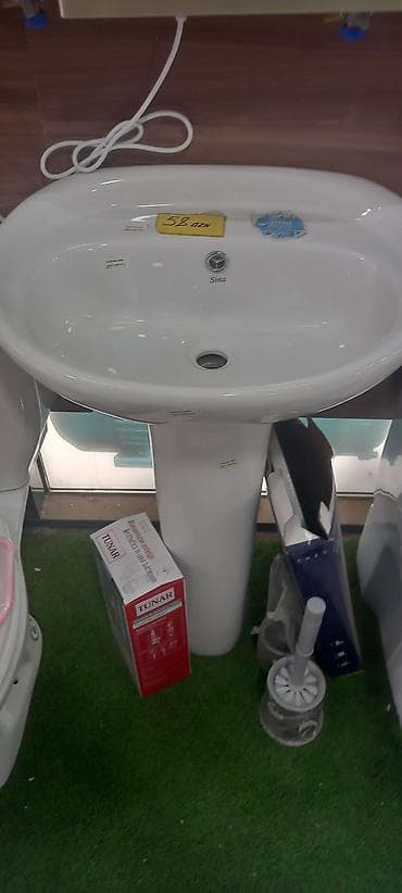 Santexnika lavabosu – Sima markası, pedastal (ayaqlı) model. - lalafo.az -da Santexnika lavabosu – Sima markası, pedastal (ayaqlı) model. -