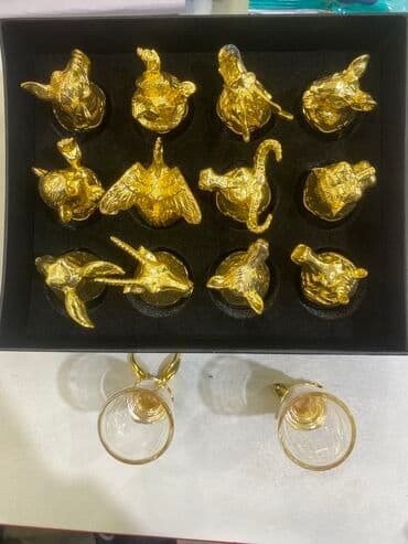 Rümkalar, rəng - Qızılı, 12 ədədli dəst lalafo.az -da Rümkalar, rəng - Qızılı, 12 ədədli dəst