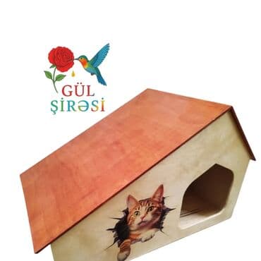 Taxta pişik evi 🐾 Yeni əl işimiz – taxtadan hazırlanmış, rahat və lalafo.az -da Taxta pişik evi 🐾 Yeni əl işimiz – taxtadan hazırlanmış, rahat və