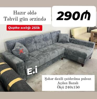 Künc divan, Yeni, Açılan, Bazalı, Nabuk, Ödənişli çatdırılma lalafo.az -da Künc divan, Yeni, Açılan, Bazalı, Nabuk, Ödənişli çatdırılma