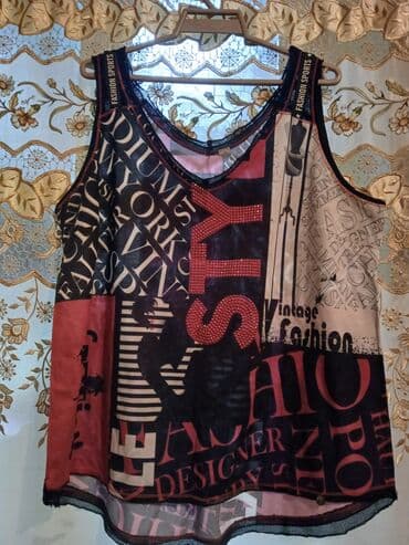 Qadınlar üçün rəngarəng printli bluz/top - Model: qolçiyinli lalafo.az -da Qadınlar üçün rəngarəng printli bluz/top - Model: qolçiyinli