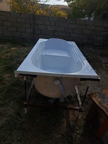 Akril vannalar – 2 ədəd 1) Düz formalı akril vanna - Ölçü təxmini lalafo.az -da Akril vannalar – 2 ədəd 1) Düz formalı akril vanna - Ölçü təxmini