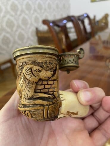 Məhsul: Oymalı kolleksiya tütün çubuğu (meerschaum tipli), bürünc lalafo.az -da Məhsul: Oymalı kolleksiya tütün çubuğu (meerschaum tipli), bürünc