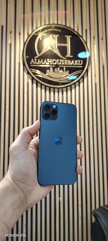 IPhone 12 Pro, 256 GB, Pacific Blue, Zəmanət, Simsiz şarj, Face ID lalafo.az -da IPhone 12 Pro, 256 GB, Pacific Blue, Zəmanət, Simsiz şarj, Face ID