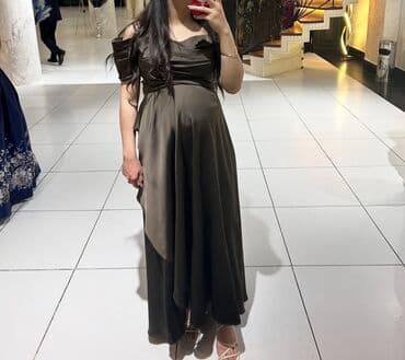 Zərif axşam/libas - Rəng: tünd zeytun/oli̇ve tonunda - Model lalafo.az -da Zərif axşam/libas - Rəng: tünd zeytun/oli̇ve tonunda - Model