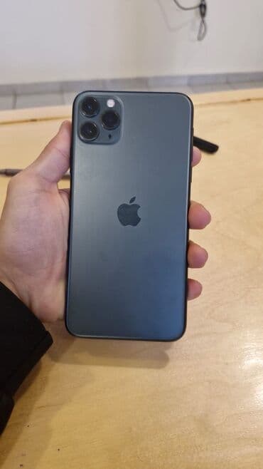 IPhone 11 Pro Max, 256 GB, Matte Midnight Green, Face ID lalafo.az -da IPhone 11 Pro Max, 256 GB, Matte Midnight Green, Face ID